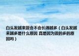 白头发越来拔会不会长得越多（白头发越来越多是什么原因 真是因为拔的多的原因吗）