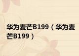 华为麦芒B199（华为麦芒B199）