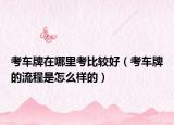 考车牌在哪里考比较好（考车牌的流程是怎么样的）