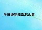今日更新翡翠怎么看