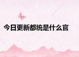 今日更新都统是什么官