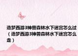 造梦西游3神兽森林水下迷宫怎么过（造梦西游3神兽森林水下迷宫怎么走）