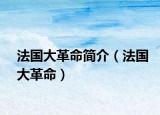法国大革命简介（法国大革命）