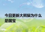 今日更新大熊猫为什么是国宝