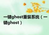 一键ghost重装系统（一键ghost）