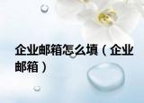 企业邮箱怎么填（企业邮箱）
