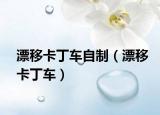 漂移卡丁车自制（漂移卡丁车）