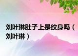 刘叶琳肚子上是纹身吗（刘叶琳）