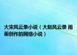大宋风云录小说（大赵风云录 雨蘅创作的网络小说）