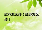豇豆怎么读（豇豆怎么读）