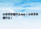 小米手环是什么app（小米手环是什么）