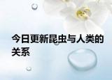 今日更新昆虫与人类的关系