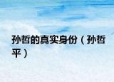 孙哲的真实身份（孙哲平）