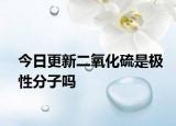 今日更新二氧化硫是极性分子吗