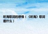 听海歌词的感悟（《听海》歌词是什么）