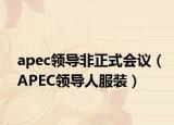 apec领导非正式会议（APEC领导人服装）