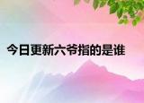 今日更新六爷指的是谁