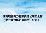 北方联合电力有限责任公司怎么样（北方联合电力有限责任公司）
