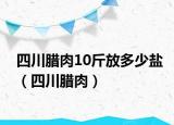 四川腊肉10斤放多少盐（四川腊肉）