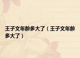 王子文年龄多大了（王子文年龄多大了）