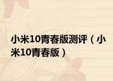 小米10青春版测评（小米10青春版）