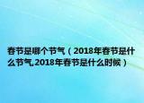 春节是哪个节气（2018年春节是什么节气,2018年春节是什么时候）