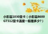 小影霸1030显卡（小影霸8600GT512显卡温度一般是多少?）