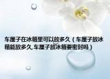 车厘子在冰箱里可以放多久（车厘子放冰箱能放多久,车厘子放冰箱要密封吗）