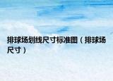 排球场划线尺寸标准图（排球场尺寸）