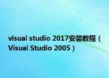 visual studio 2017安装教程（Visual Studio 2005）