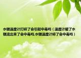 水银温度计打碎了会引起中毒吗（温度计破了水银流出来了会中毒吗,水银温度计碎了会中毒吗）