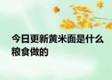 今日更新黄米面是什么粮食做的