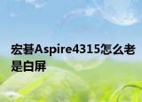 宏碁Aspire4315怎么老是白屏
