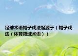 足球术语帽子戏法起源于（帽子戏法（体育领域术语））