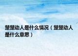 楚楚动人是什么情况（楚楚动人是什么意思）