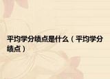 平均学分绩点是什么（平均学分绩点）