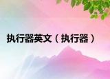 执行器英文（执行器）