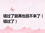 错过了就再也回不来了（错过了）