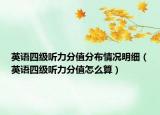 英语四级听力分值分布情况明细（英语四级听力分值怎么算）