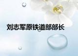 刘志军原铁道部部长