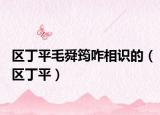 区丁平毛舜筠咋相识的（区丁平）