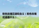 粉色玫瑰花语和含义（粉色玫瑰花语是什么）