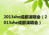 2013she成都演唱会（2013she成都演唱会）