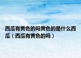 西瓜有黄色的吗黄色的是什么西瓜（西瓜有黄色的吗）