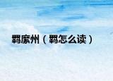 羁縻州（羁怎么读）