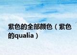 紫色的全部颜色（紫色的qualia）