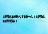 刘强东前妻名字叫什么（刘强东前妻是谁）
