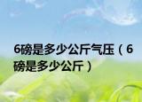 6磅是多少公斤气压（6磅是多少公斤）
