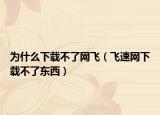 为什么下载不了网飞（飞速网下载不了东西）