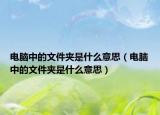 电脑中的文件夹是什么意思（电脑中的文件夹是什么意思）